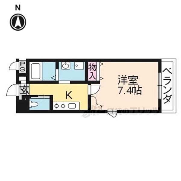 プラリア竹田 106｜京都府京都市伏見区竹田中内畑町(賃貸マンション1K・1階・24.91㎡)の写真 その2