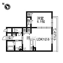 ヴィクトワール 301 ｜ 京都府京都市伏見区向島吹田河原町（賃貸アパート1LDK・3階・46.62㎡） その2