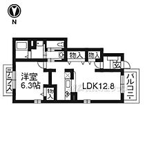 京都府向日市寺戸町東野辺（賃貸アパート1LDK・1階・46.49㎡） その2