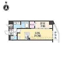 京都府京都市伏見区深草西浦町５丁目（賃貸マンション1LDK・2階・33.44㎡） その2