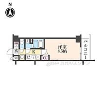 ＳＯＬ　ＣＲＥＳＴ　ＴＡＰＰ　伏見 605 ｜ 京都府京都市伏見区深草西浦町５丁目（賃貸マンション1K・6階・25.52㎡） その2