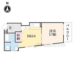 間取図画像 1DK