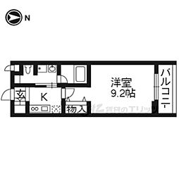 ベラジオ京都駅東2 1Kの間取図画像