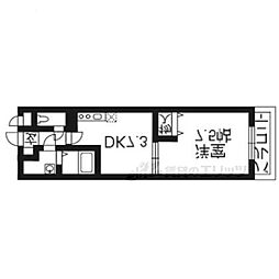 カーサフォルビート 1DKの間取図画像