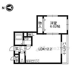 ロイヤルシティーアヤ 1LDKの間取図画像