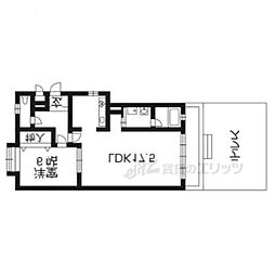 SOAVE桃山 1LDKの間取図画像