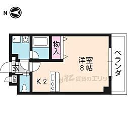 グラン・スクエア中久世 1Kの間取図画像