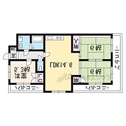 グランドハイツフナトラ 3LDKの間取図画像