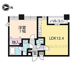 プラネシア星の子山科三条 1LDKの間取図画像