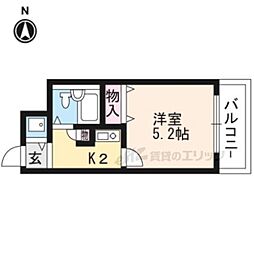 ジョイフル御池 1Kの間取図画像