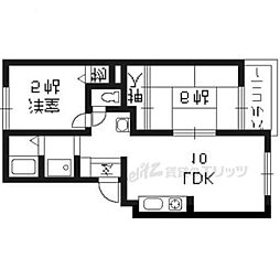 トリヴァンベール95 2LDKの間取図画像