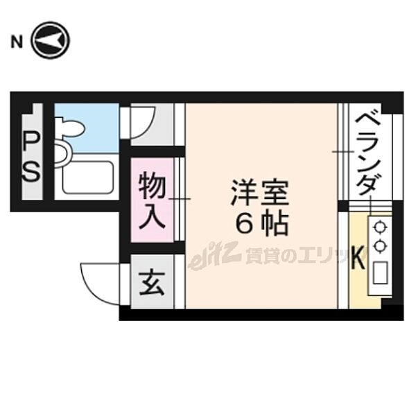 ドミトリー北斗 306｜京都府京都市東山区本町七丁目(賃貸マンション1K・3階・17.00㎡)の写真 その2