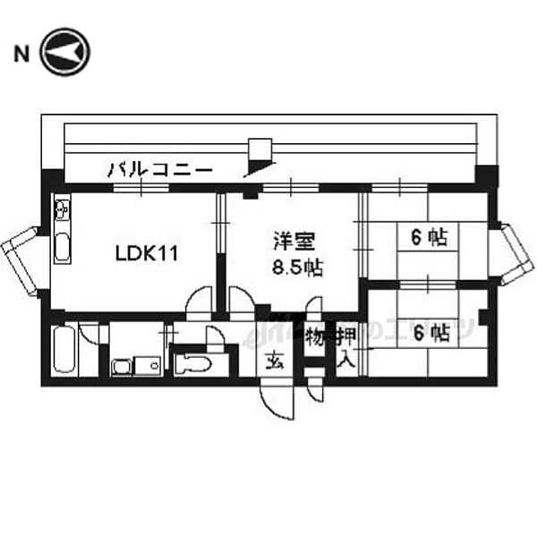 ヴォール・ヴォラン 901｜京都府京都市中京区新町通四条上ル小結棚通町(賃貸マンション3LDK・9階・69.60㎡)の写真 その2