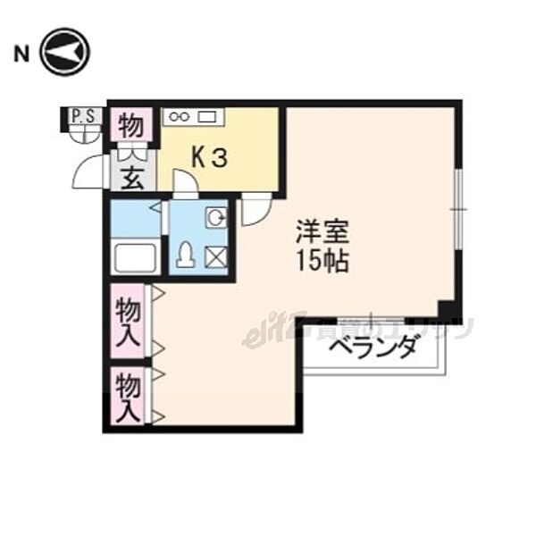 デ・アッシュ西京極 310｜京都府京都市右京区西京極西大丸町(賃貸マンション1K・3階・36.38㎡)の写真 その2