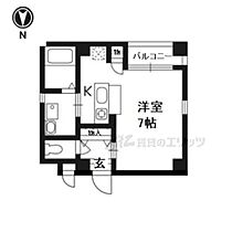 京都府京都市右京区西院東淳和院町（賃貸マンション1K・2階・22.25㎡） その2