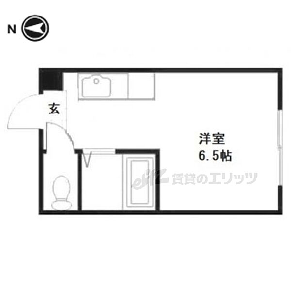 サニーハウス堀 205｜京都府京都市上京区大宮通り寺ノ内上る二丁目仲ノ町(賃貸マンション1R・2階・16.00㎡)の写真 その2