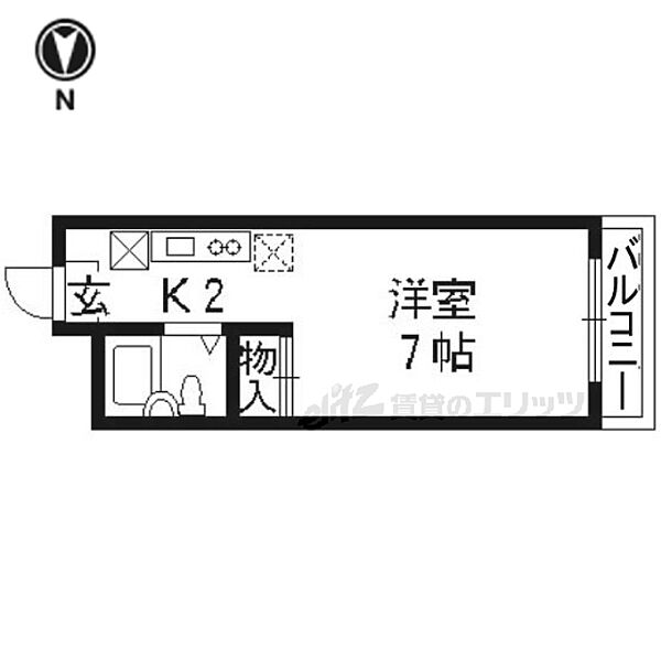 ナチュールイナオ 205｜京都府京都市下京区富小路通綾小路下ル塗師屋町(賃貸マンション1K・2階・22.00㎡)の写真 その2