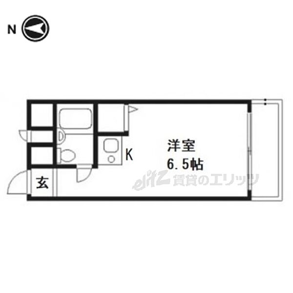 メゾンカミゴリョー 210｜京都府京都市上京区上御霊前通烏丸東入ル上御霊前町(賃貸マンション1R・2階・15.25㎡)の写真 その2