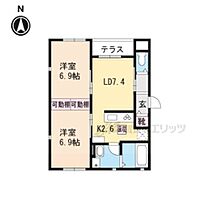 京都府京都市上京区近衛殿北口町（賃貸マンション2LDK・1階・50.67㎡） その2