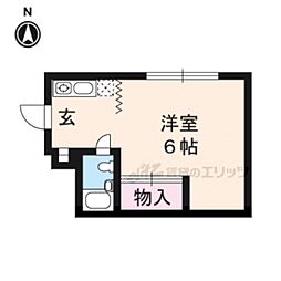 ハイツチェス 1Kの間取図画像