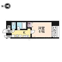 京都府京都市下京区西七条中野町（賃貸マンション1K・6階・20.25㎡） その1