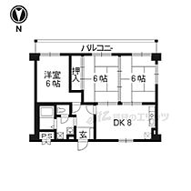 京都府京都市右京区西京極畔勝町（賃貸マンション3LDK・2階・56.70㎡） その2