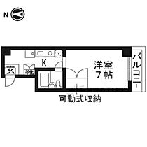 オーベスト華洛 401 ｜ 京都府京都市南区吉祥院三ノ宮町（賃貸マンション1K・4階・18.90㎡） その2