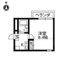 京都府京都市下京区若宮通六条上る上若宮町（賃貸マンション1K・1階・22.00㎡） その2