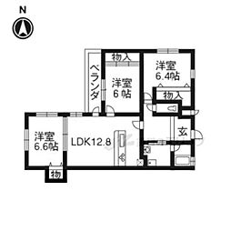 アパガーデンコート京都駅前 3LDKの間取図画像