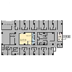 レヴィア北白川 ワンルームの間取図画像