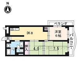 山崎ビル 3LDKの間取図画像