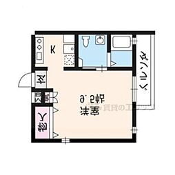 エスペランス ワンルームの間取図画像