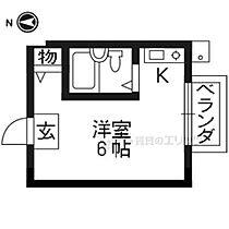 京都府京都市右京区宇多野馬場町（賃貸アパート1R・1階・14.00㎡） その2