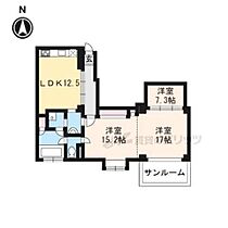 京都府京都市右京区鳴滝音戸山町（賃貸マンション3LDK・2階・100.00㎡） その2