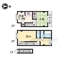 ハイツ森田  ｜ 京都府京都市北区小山西大野町（賃貸一戸建2LDK・1階・45.36㎡） その2