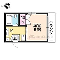 京都府京都市北区紫野下御輿町（賃貸マンション1K・1階・19.44㎡） その2