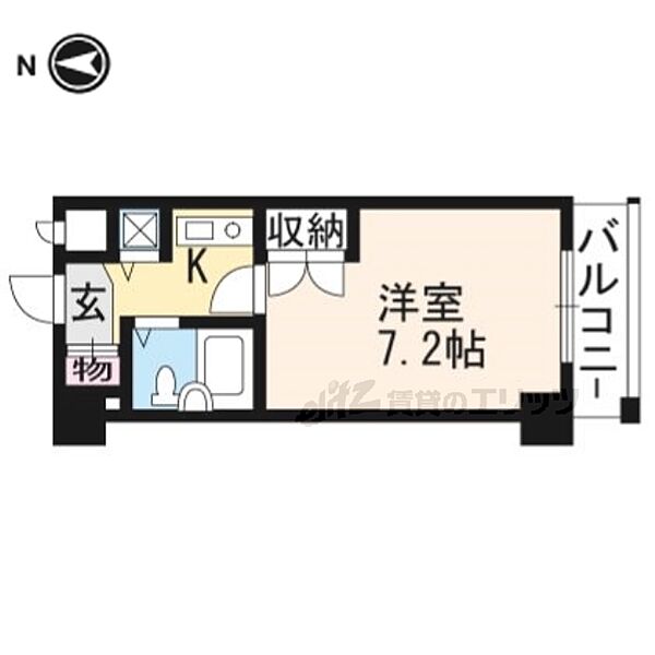 ジョイフル紫野 1101｜京都府京都市上京区堀川通寺之内上ル二丁目下天神町(賃貸マンション1K・11階・21.10㎡)の写真 その2