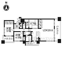 サーパスシティ御池西大路通7階  ｜ 京都府京都市中京区西ノ京下合町（賃貸マンション3LDK・7階・83.34㎡） その2