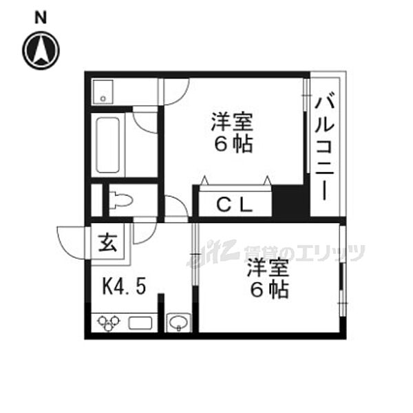 京都府京都市中京区堀川通錦小路下る錦堀川町(賃貸マンション2DK・8階・36.83㎡)の写真 その2