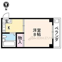 京都府京都市北区等持院西町（賃貸マンション1K・2階・22.70㎡） その2