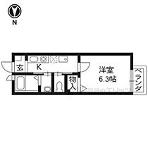 京都府京都市右京区梅津後藤町（賃貸アパート1K・2階・22.96㎡） その2