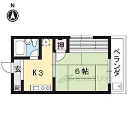 ハイツ泉 1Kの間取図画像