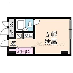 ベルスーズ ワンルームの間取図画像