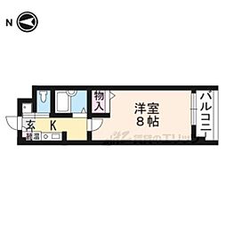 ソレイユルーチェ 1Kの間取図画像