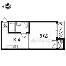 ハイツ石原 1Kの間取図画像