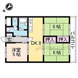 エス・テラス桂 3LDKの間取図画像