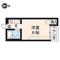 ハイツ高畠 ワンルームの間取図画像