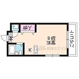 シャインズフラッツ ワンルームの間取図画像