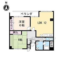 前川田ビル 2LDKの間取図画像