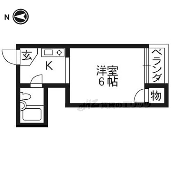 ニューホワイト 31｜京都府京都市上京区堀川寺ノ内西入る妙蓮寺前町(賃貸マンション1K・3階・16.00㎡)の写真 その2